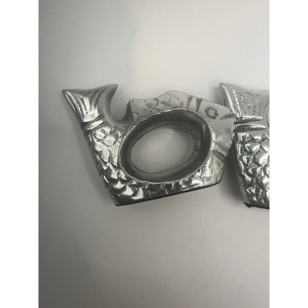 Set Of 4 Fish  Aluminum Napkin Holders